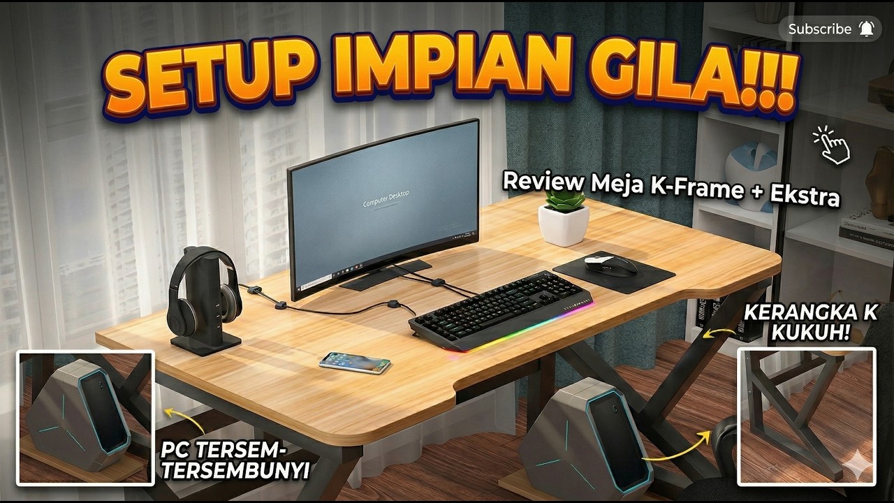 Meja Belajar Meja Komputer PC Meja Pelbagai Guna - Meja Murah Shopee Jer