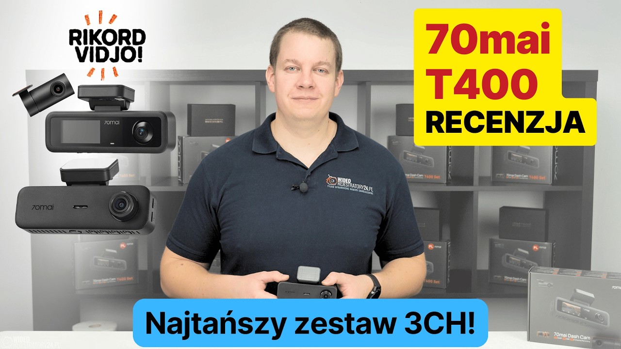 Kamera samochodowa 70mai T400 3CH - recenzja najtańszego zestawu trzykanałowego