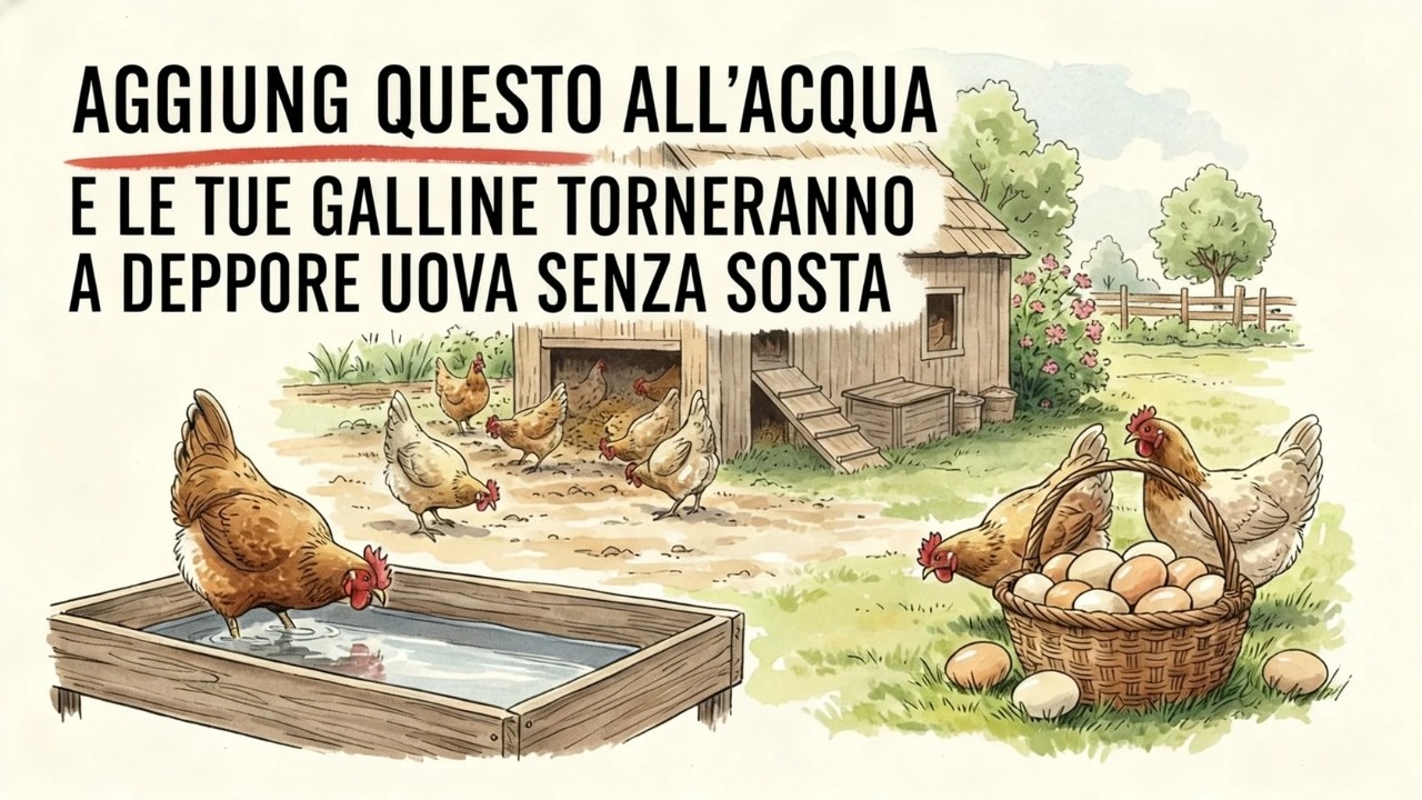 Ho messo questa polvere nell’acqua: le galline hanno ricominciato a deporre senza sosta — provalo!