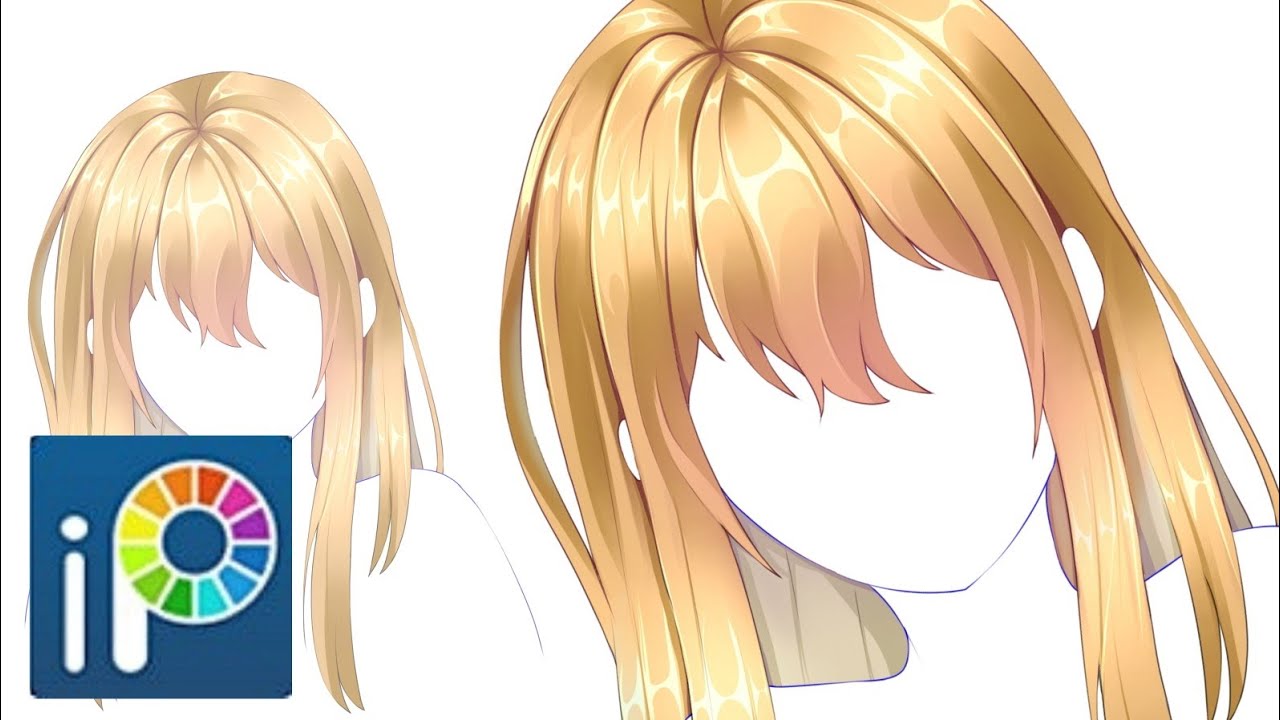 Tutorial coloring rambut di ibis paint x