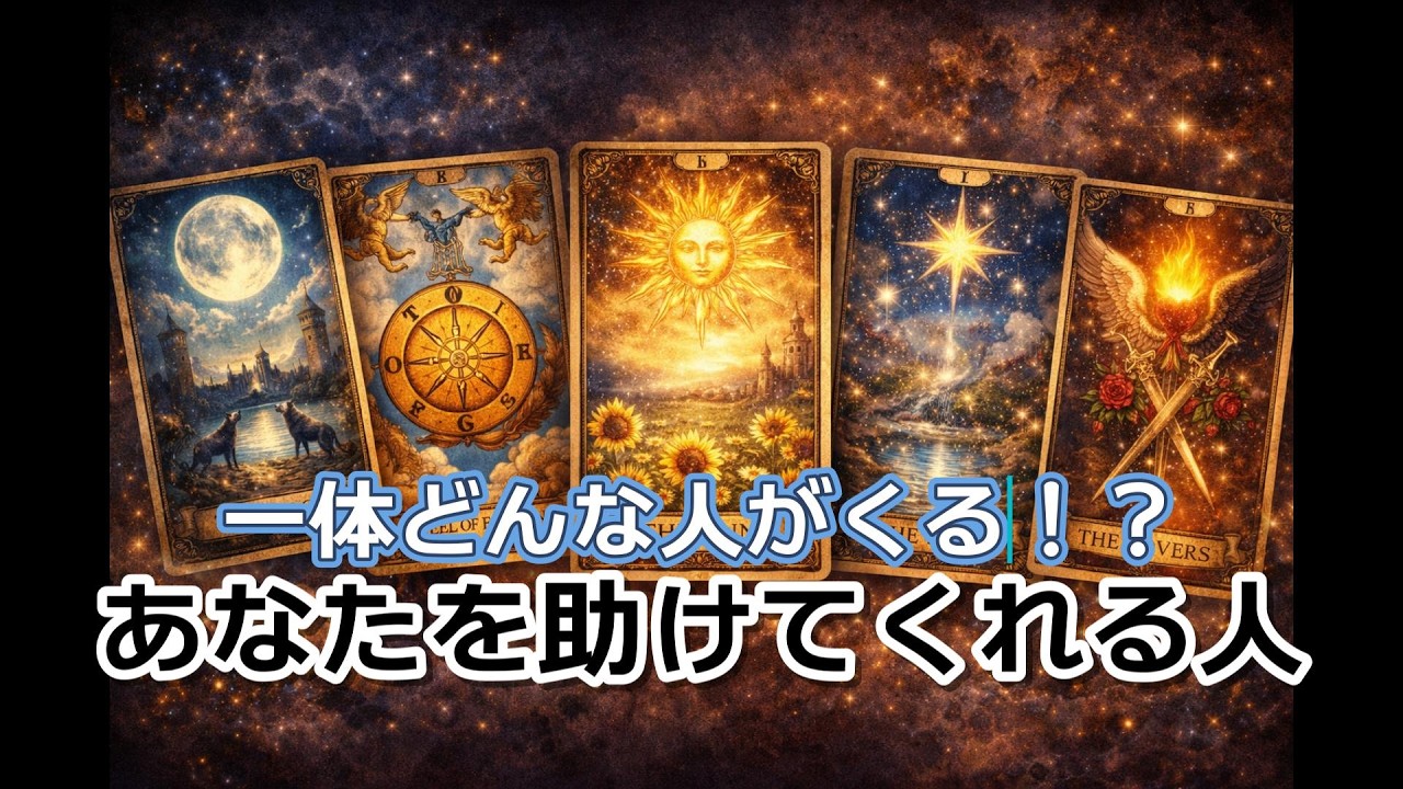 【あなたを助けてくれる人】あなたの状況、お相手①の特徴とお相手②の特徴。あなたが幸せなるためのアドバイスをお試しで出しています