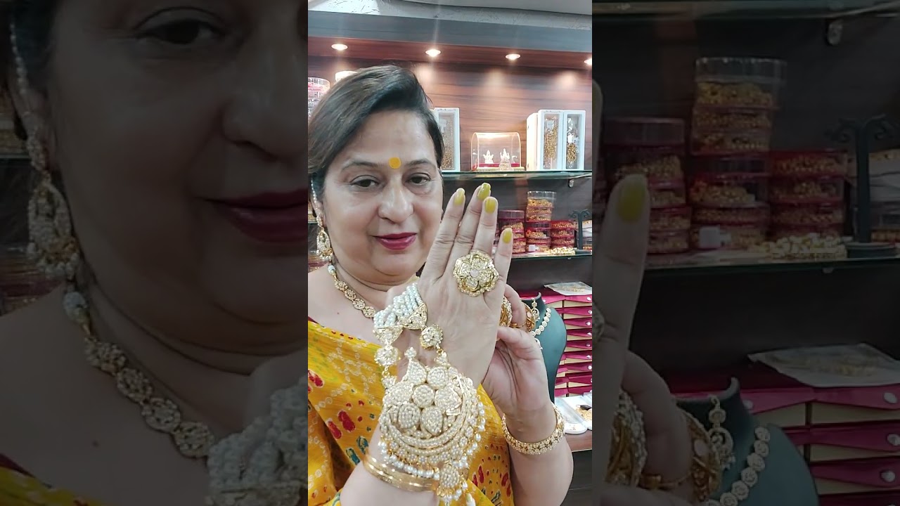 video no 009 by Ainas creations jewellers  Presenting Noorjahan jadau jewelry  Whatsapp 6239606573