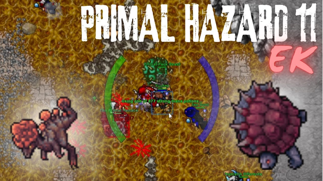 TIBIA EK 1150+ HAZARD 11 - PRIMAL ORDEAL QUEST