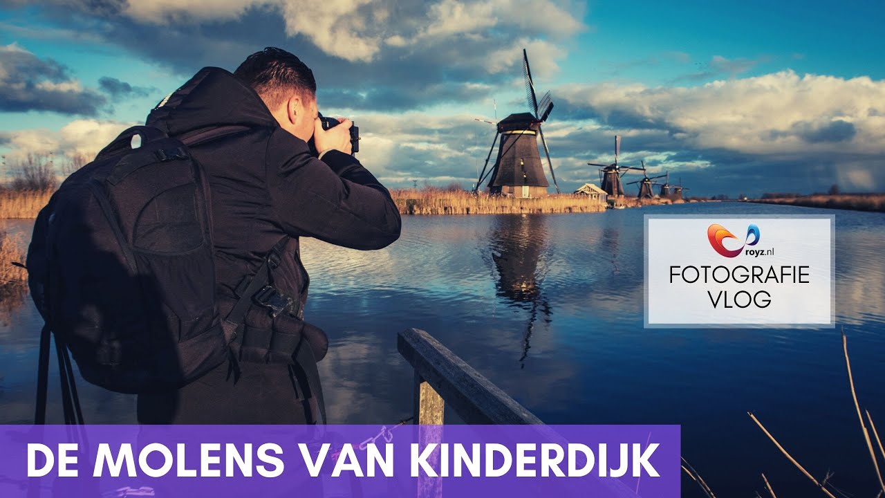 Landschapsfotografie met een mooie zonsondergang in KINDERDIJK