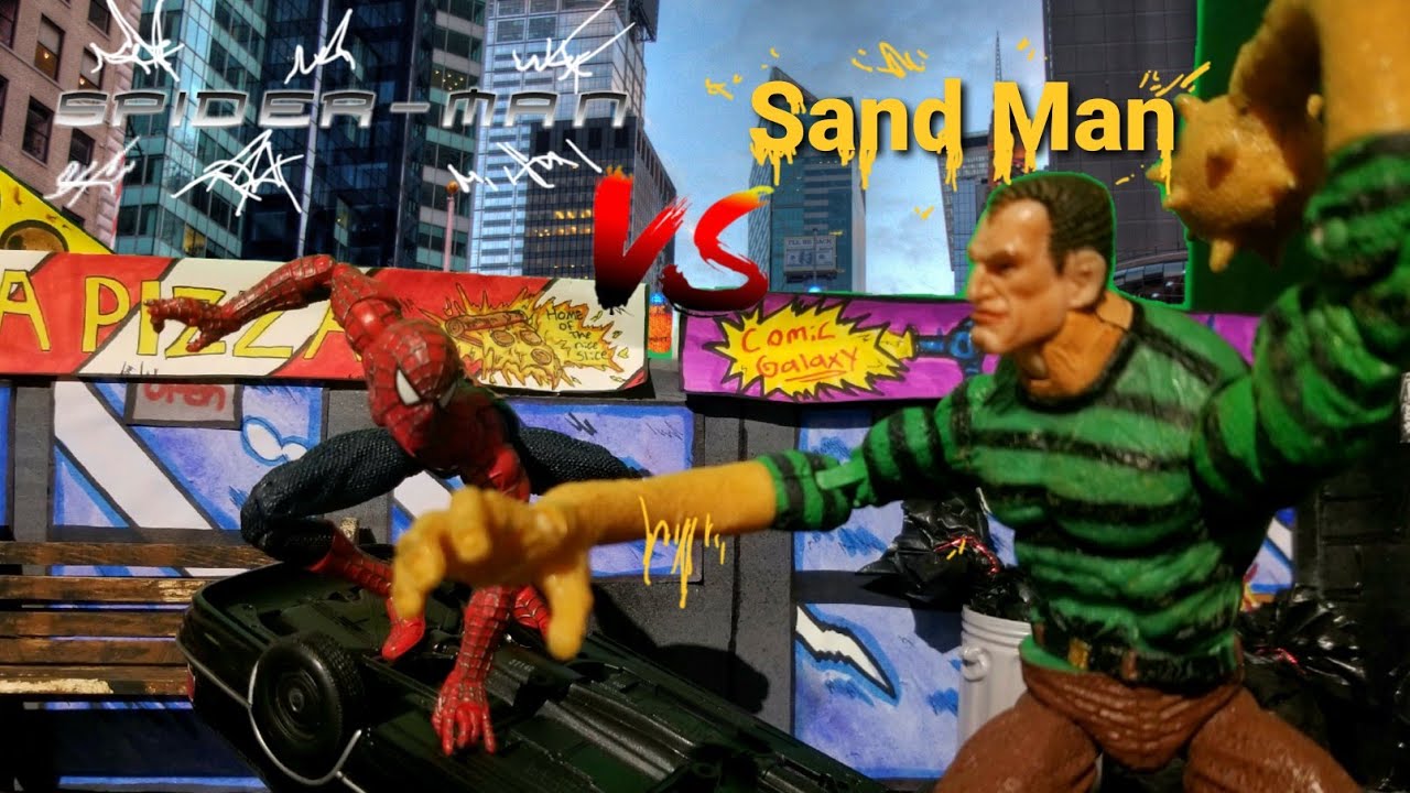 Spider-Man Vs Sand Man Stop Motion Animation 2021!! (Tobey Maguire Spider-man)