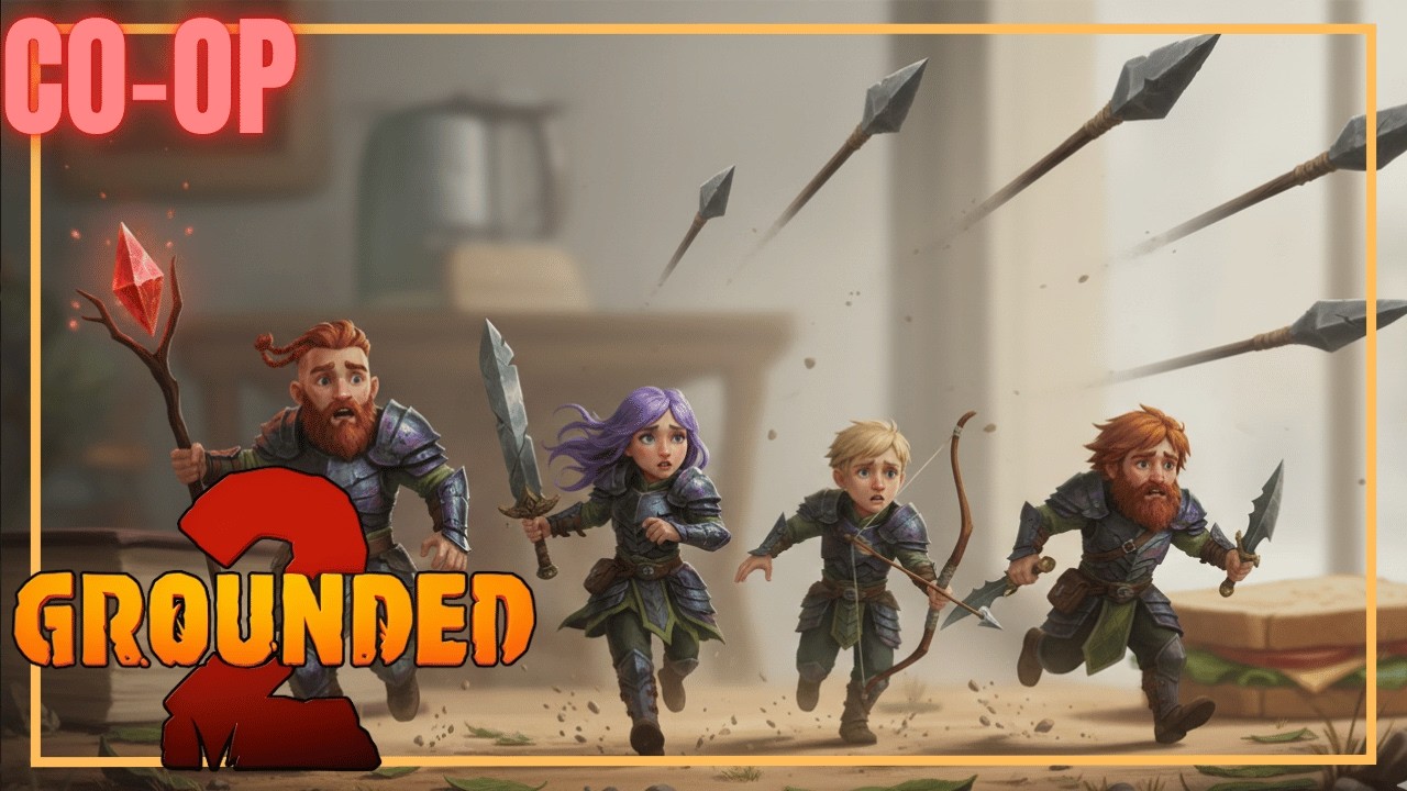 Throw your spear at me!? MINE NOW! MUHAHA! New Updates! Grounded 2! | Get Shrunk! |   CO-OP | EP 10