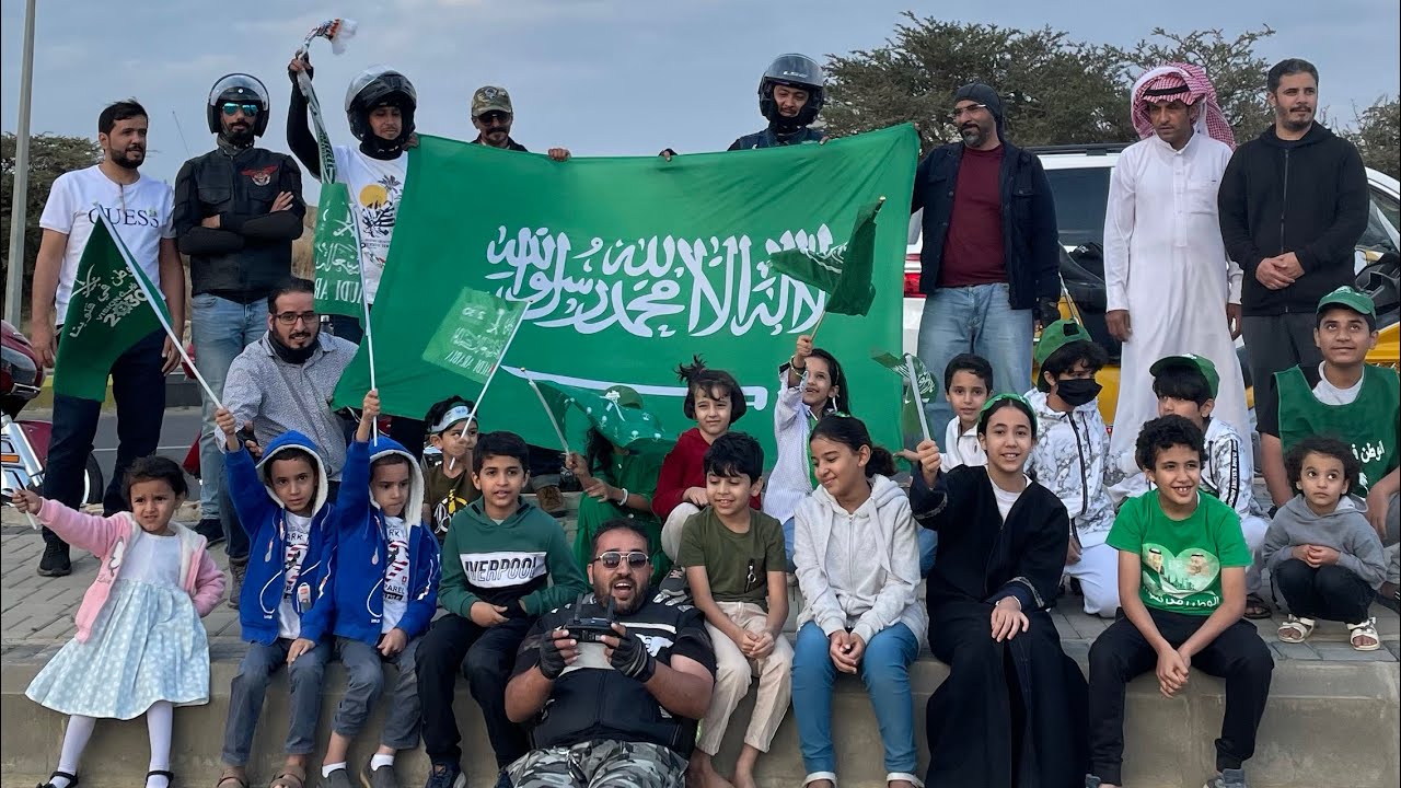 رحله #اليوم_الوطني_السعودي91 الى النماص ومشاركه رجال الامن المسيره | fahad biker