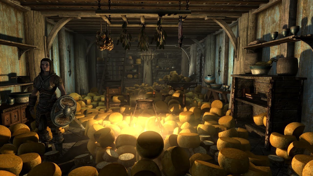PoV: You and Your Housecarl Enjoy a Relaxing Night in at Cheesehome