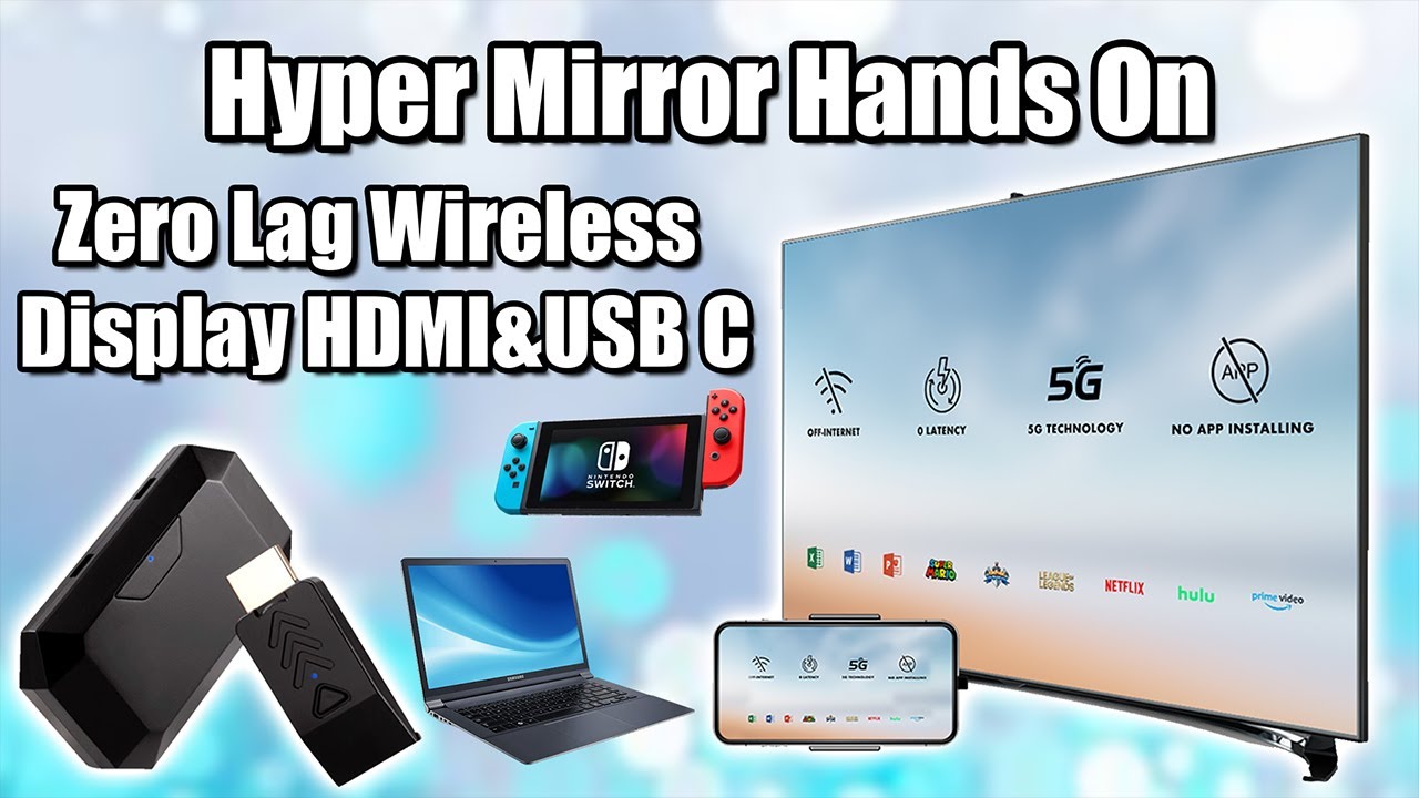Hyper Mirror Review Zero Lag Wireless Display HDMI & USB C It Actually Works!