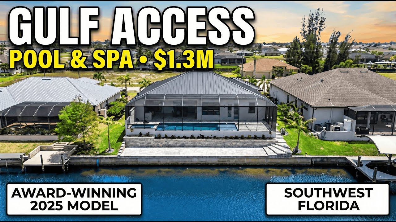 Luxury Gulf Access Living For UNDER $1.3M In Southwest Florida! - Cape Coral Florida New Home
