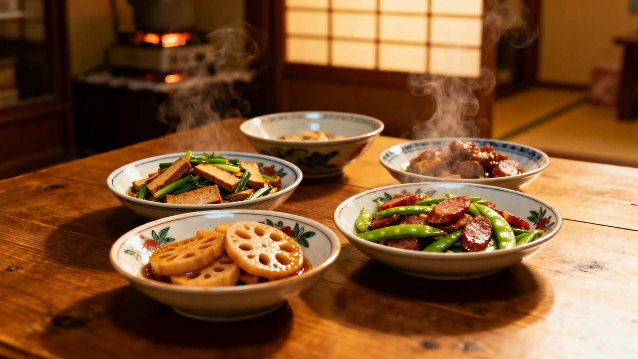【直播】20分鐘三菜齊發一灶搞定！從備料到出鍋，完美銜接豆干炒蒜苗、糖醋藕片與臘腸荷蘭豆的快炒流程。【老馬今晚吃什麼？廚房日記】#197 #cooking #美食教程 #美食 #烹飪 #料理