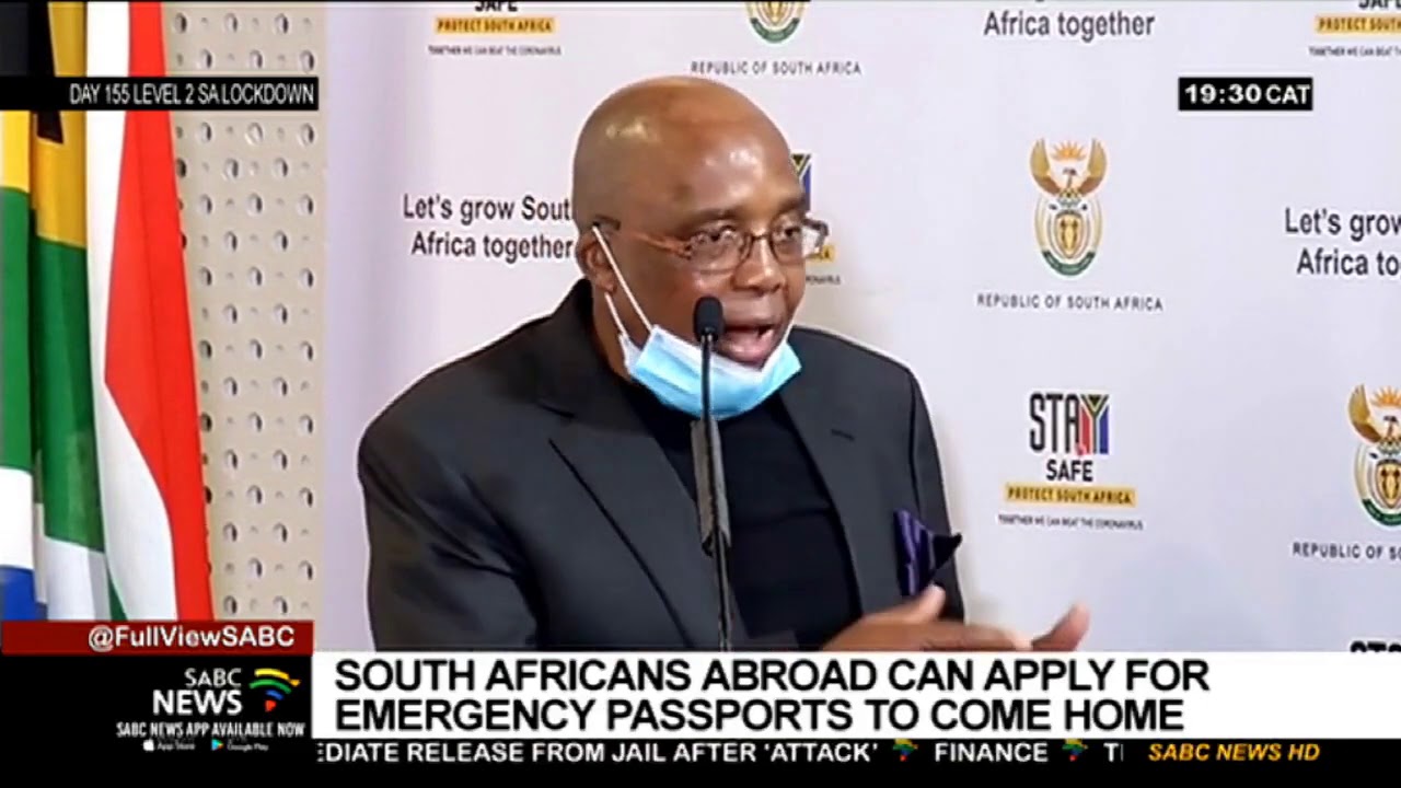 South Africans abroad with expired passports can apply for emergency documents