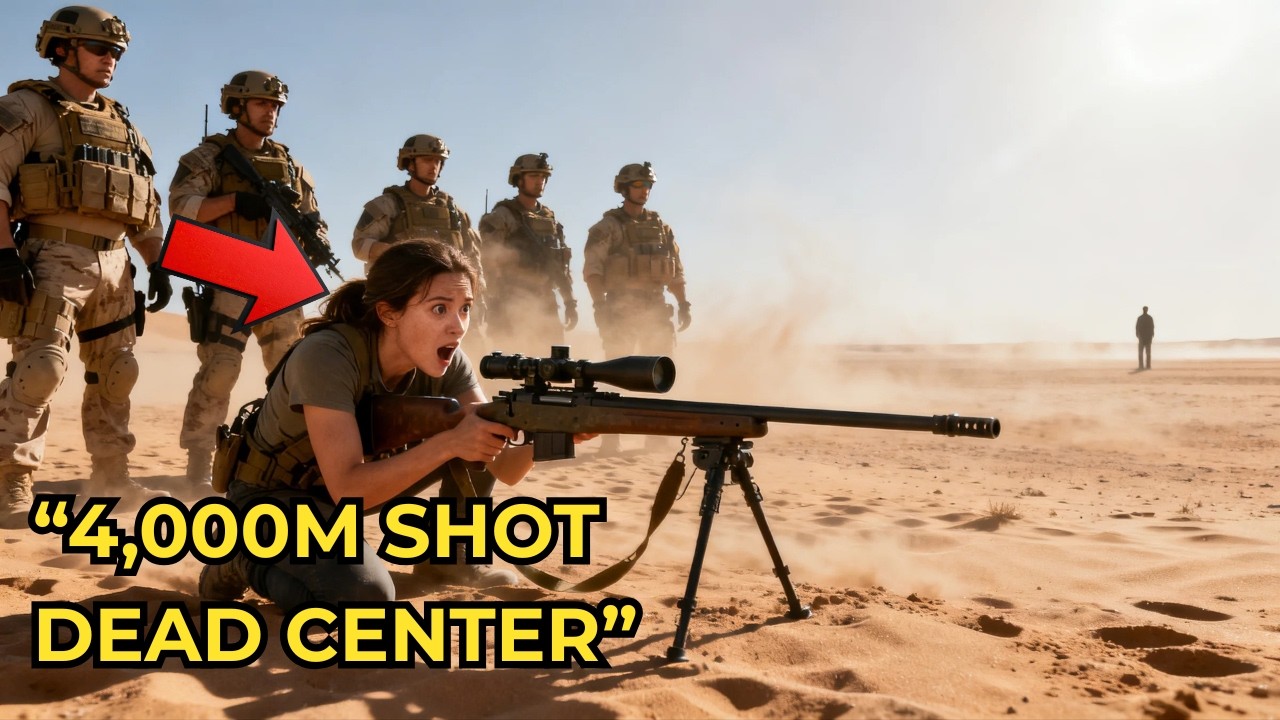 She Was Picking Up Casings — Until a SEAL Sniper Commander Dared Her to Take the 4,000-Meter Shot