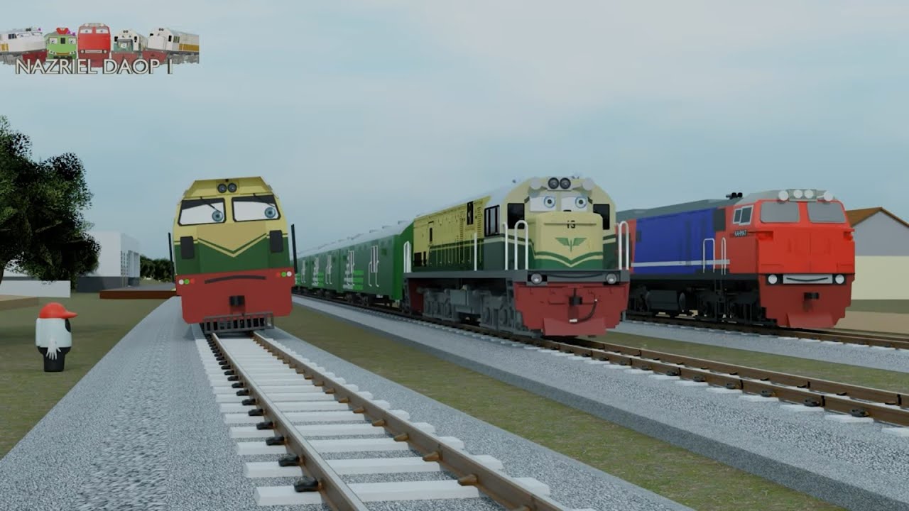 KERETA API TRIPLE TRAKSI BB 301 BB306 CC201 |KERETA API |TRAIN
