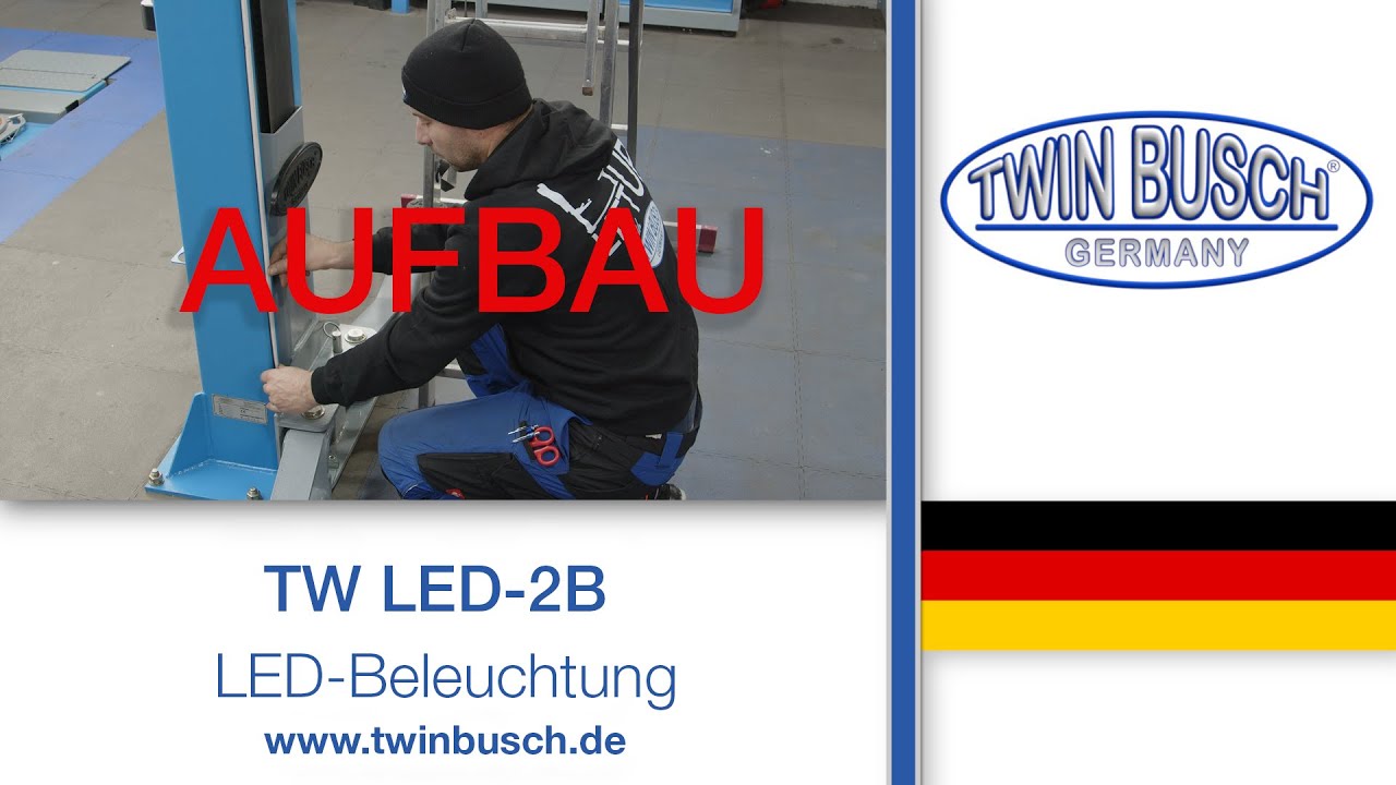 Montage der TWIN BUSCH® LED-Beleuchtung TWLED-2B