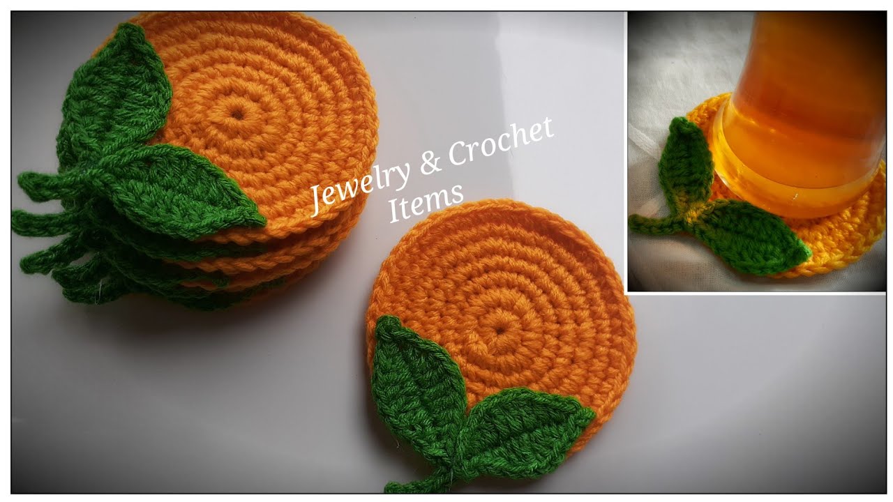 How To Crochet Orange🍊 Coasters