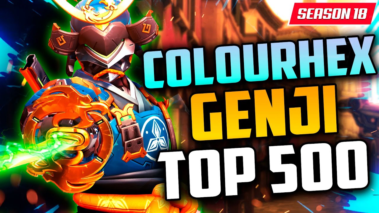 Colourhex превращает Гэндзи в быструю машину для переноски! [Топ-500 Overwatch 2, 18 сезон]