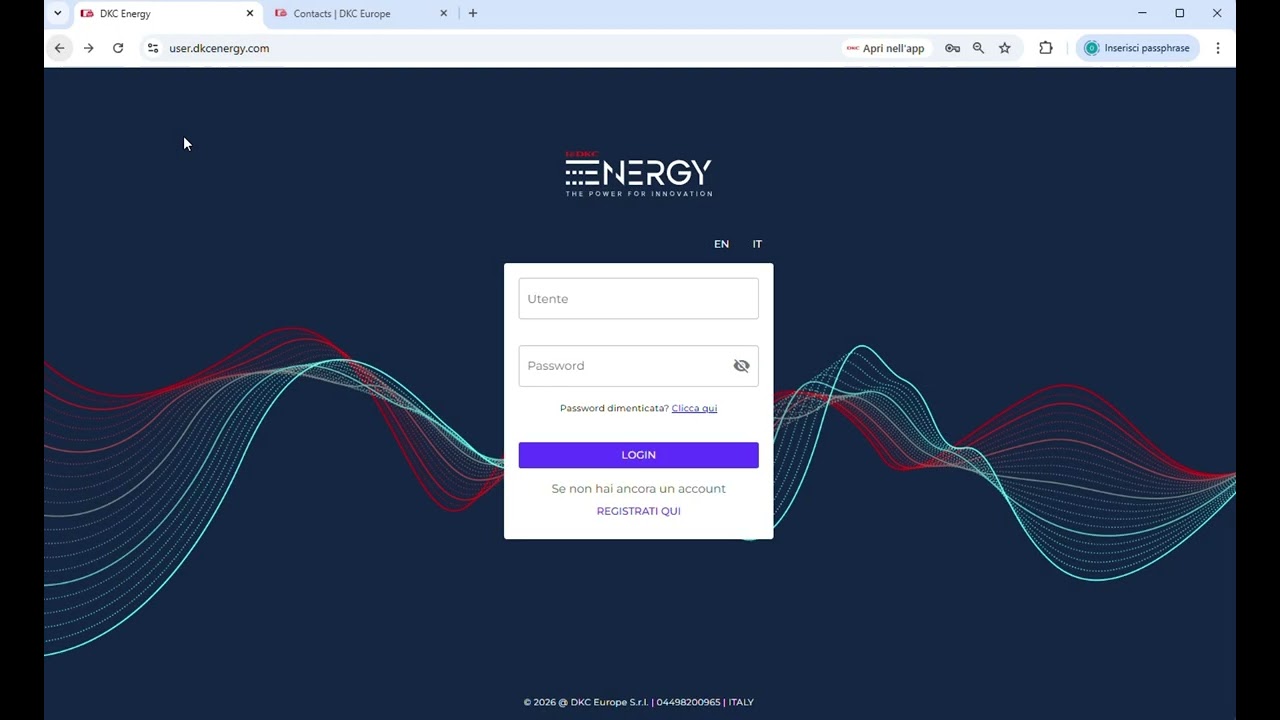 Portale Energy  Aggiunta Dispositivo