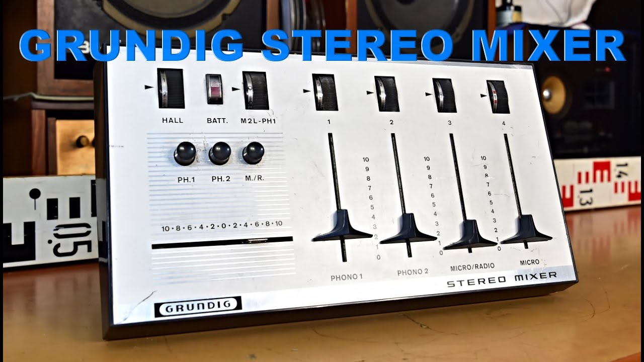 GRUNDIG STEREO MIXER 422 - HALL Effect Mixing Retro Vintage Console