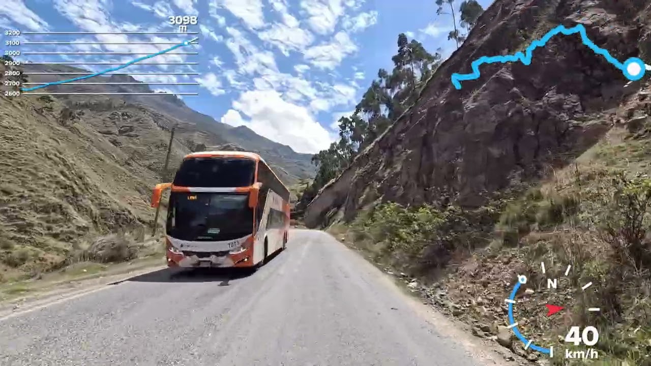 Road Trips - Roads of Perú - from Cajacay (Ancash) Km 90 to Conococha (Ancash) Km 122 - GPS - 4K