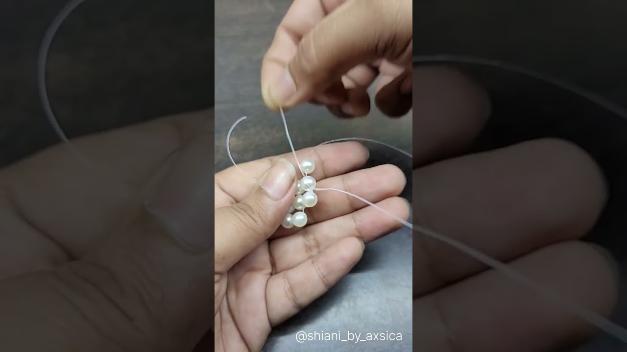 Quick Tutorial.. No Needle required.. Pearl Ball | SHIANI #pearlearrings #diy @shiani_by_axsica