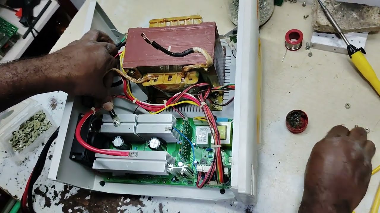 V-Guard DSP Sinewave inverter PCB installation