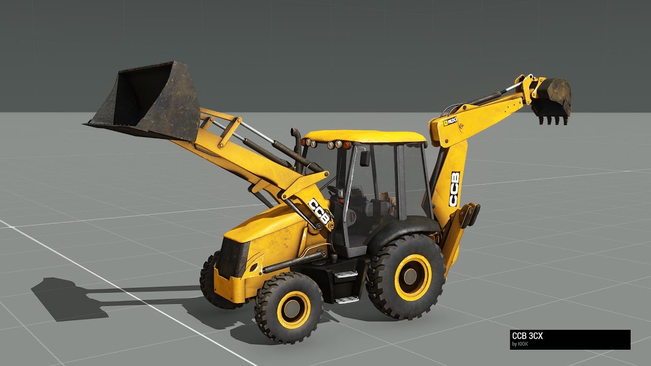 3CX BACKHOE LOADER ! - ARMA 3 MOD 2024