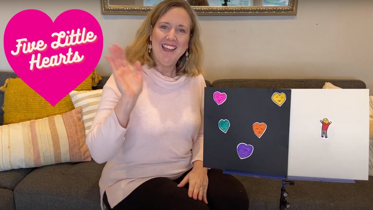 Five Little Hearts (With Printable!) [new version of Five Little Ducks]