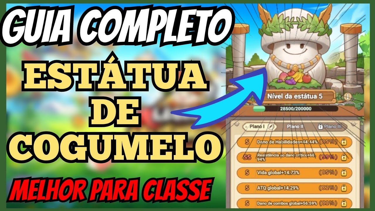LEGEND OF MUSHROOM | ESTÁTUA DE COGUMELO QUAL O MELHOR PARA CADA CLASSE, TUTORIAL (GUIA COMPLETO)