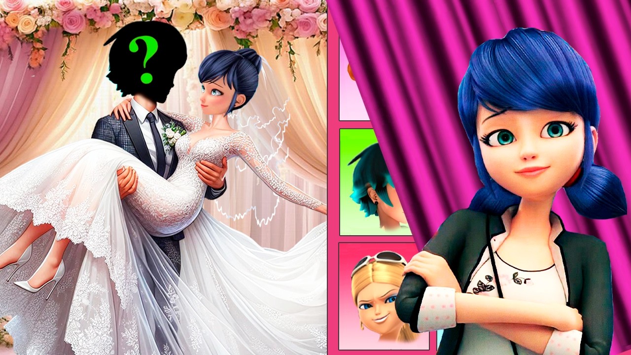 Wrong Wedding Miraculous Ladybug and Cat Noir Luka Marinette Adrien shocked Love Heads Faces Puzzles