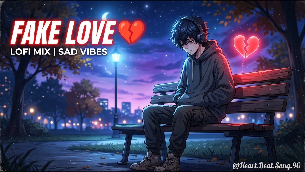 Fake Love 💔 Sad Lofi Song (Slowed + Reverb)
