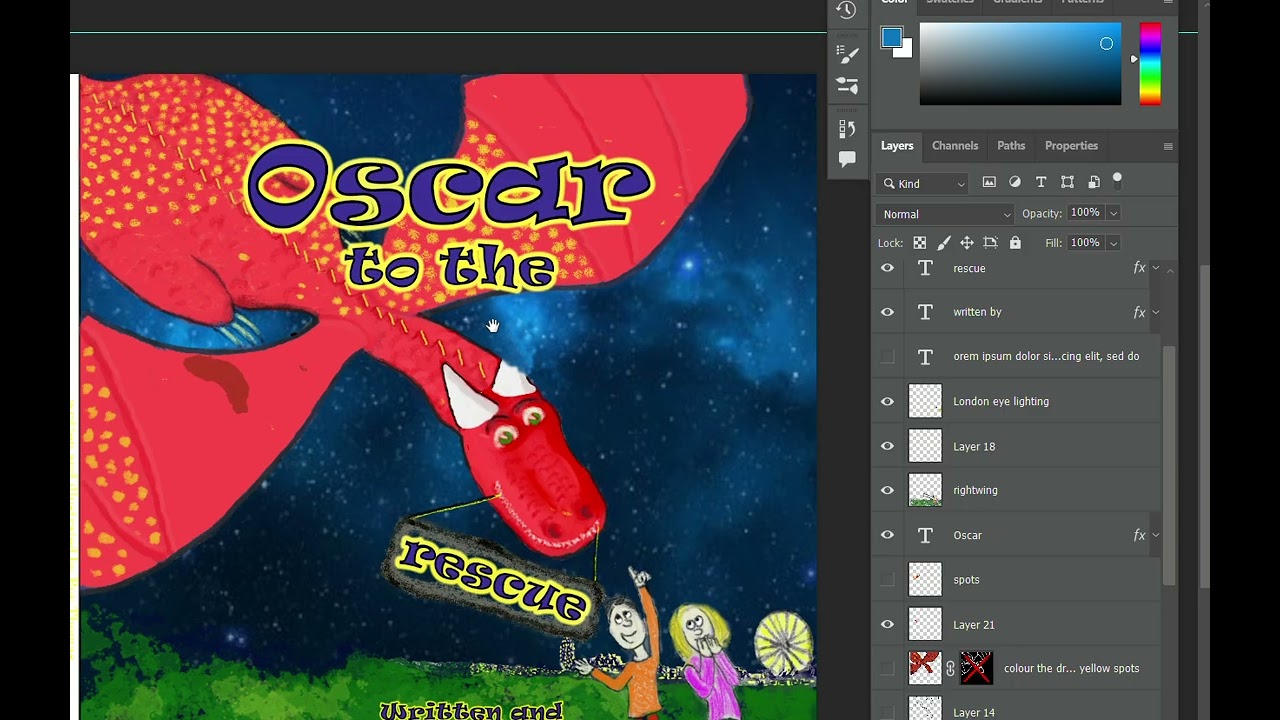 Developing a book cover using sketches and AI