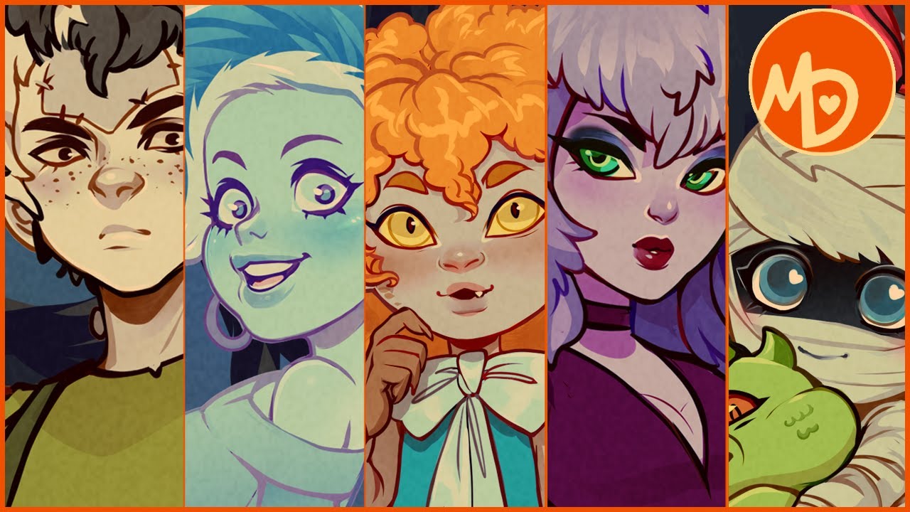 Character Redesign | Ghoul School Girls | Speedpaint