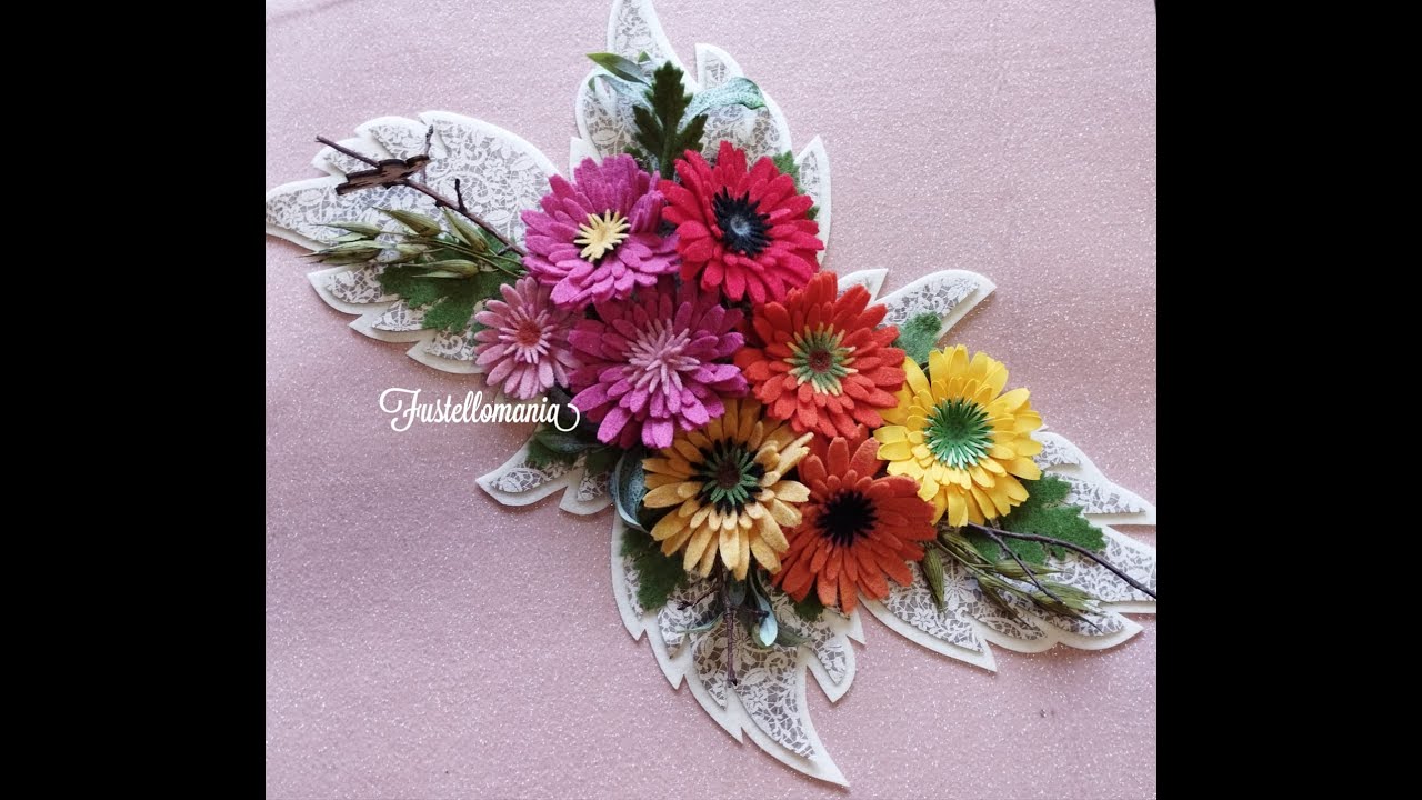 Runner con le gerbere CON e SENZA BigShot! #bigshot #fiori #flowers