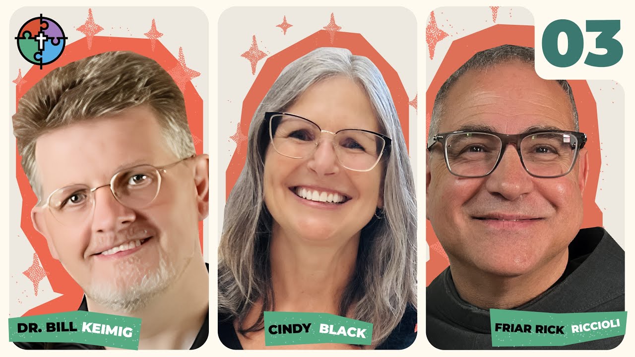 Formation with Dr. Bill Keimig, Cindy Black, and Friar Rick Riccioli