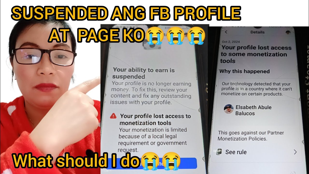 YOUR ABILITY TO EARN IS SUSPENDED,your profile lost access to monetization tools/Lanskievlog