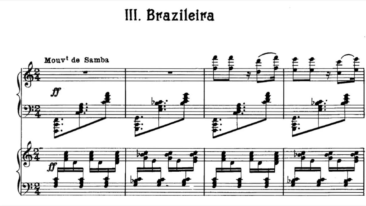 Darius Milhaud - Su&iacute;te scaramouche - 3&ordm; mov. Brazileira (Duo Pace Roma, 2 pianos)