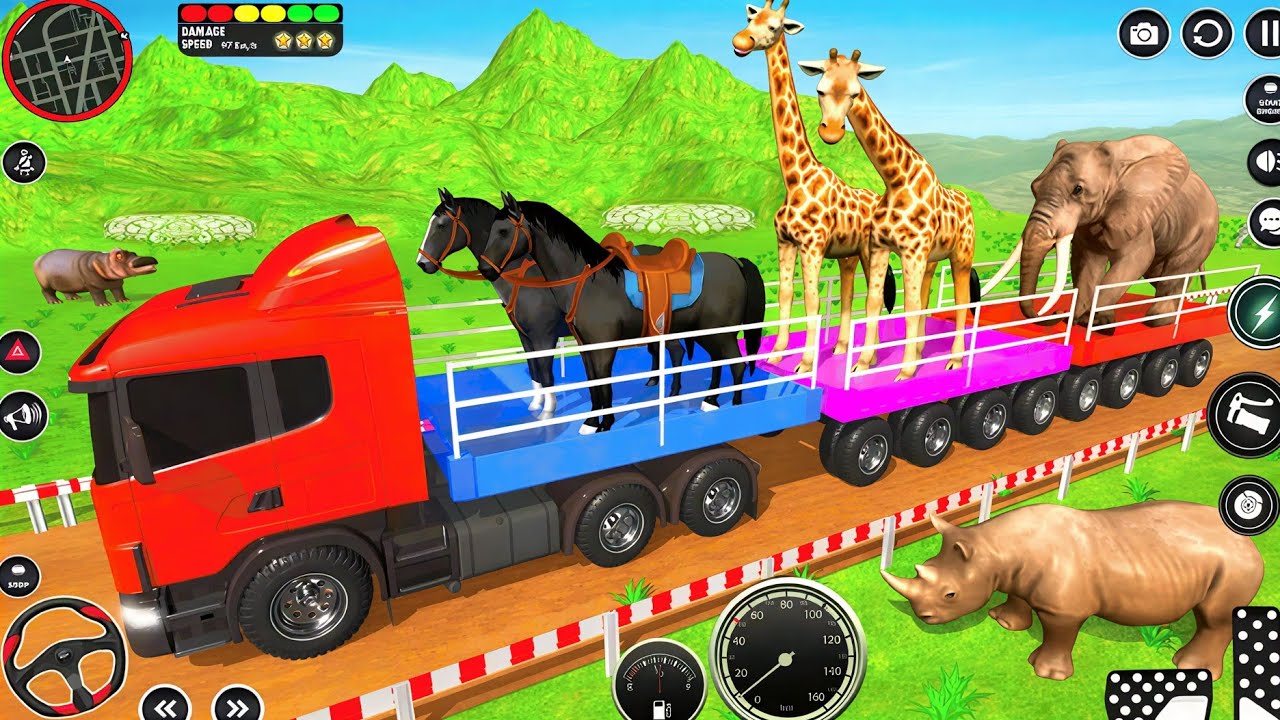 Animal Cargo Truck Driving Game 3D - Animal Transport Cargo Truck 2024 - Android Gameplay 