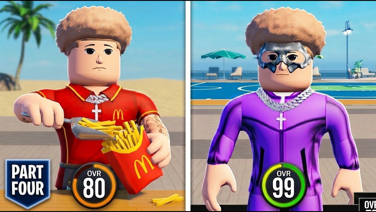 80 to 85 OVERALL Grind! | Roblox Playground Basketball 60-99  (Part 4)