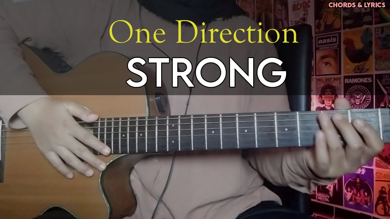 Strong - One Direction | easy guitar chords with lyrics | guitar play along