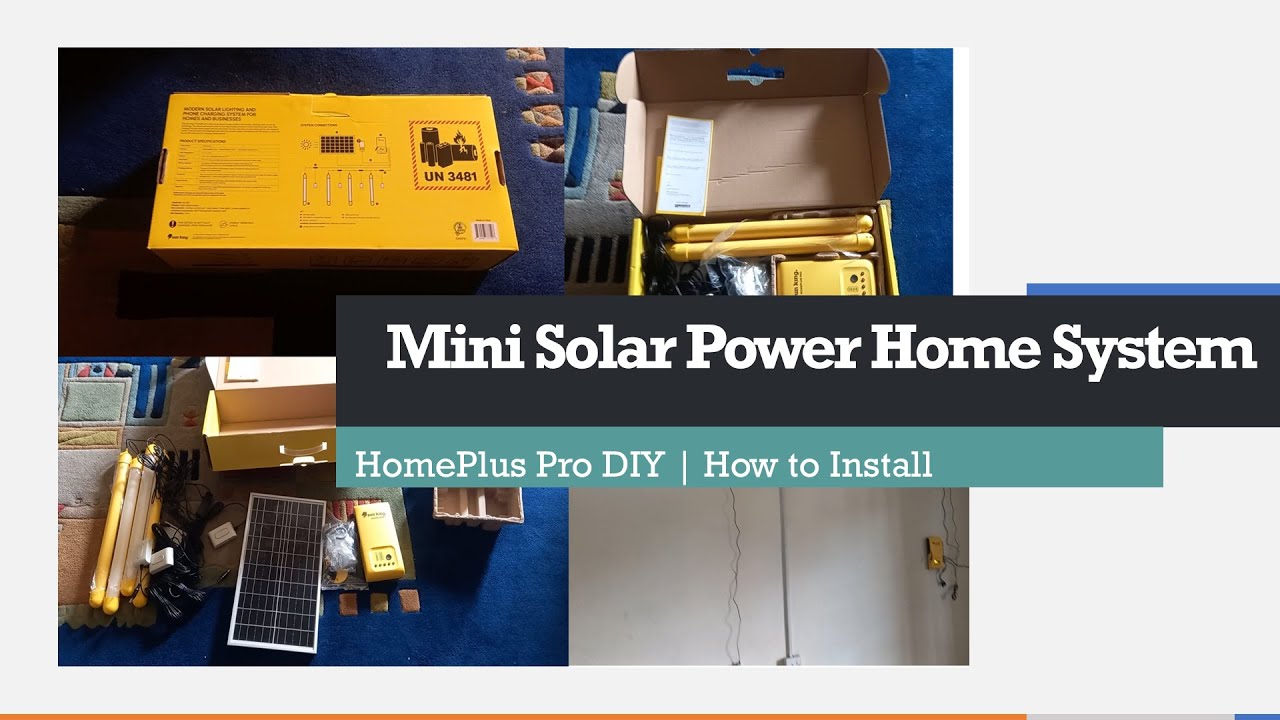 Mini Solar Power HomePlus Pro | DIY How to Install