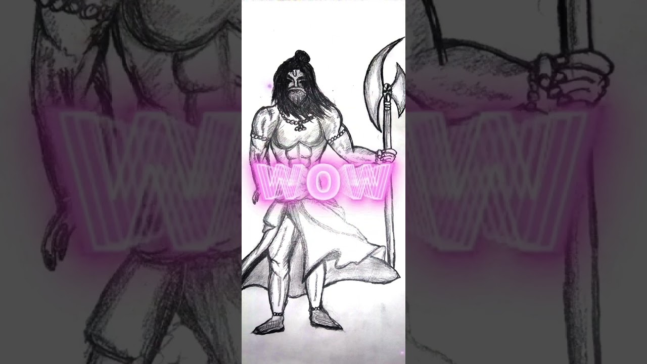 Parshuram ji ka drawing art video 