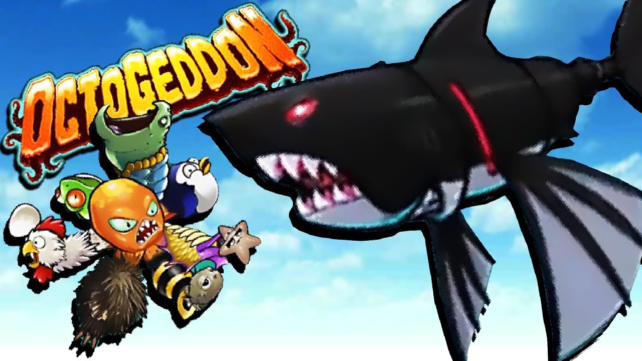 ATTACK of the FLYING ROBOT SHARKS! - Octogeddon Gameplay