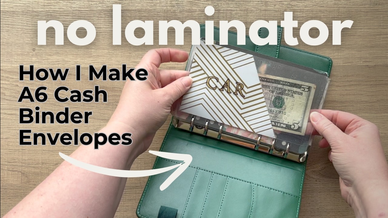 Budget Friendly DIY Cash Envelopes WITHOUT A LAMINATOR!