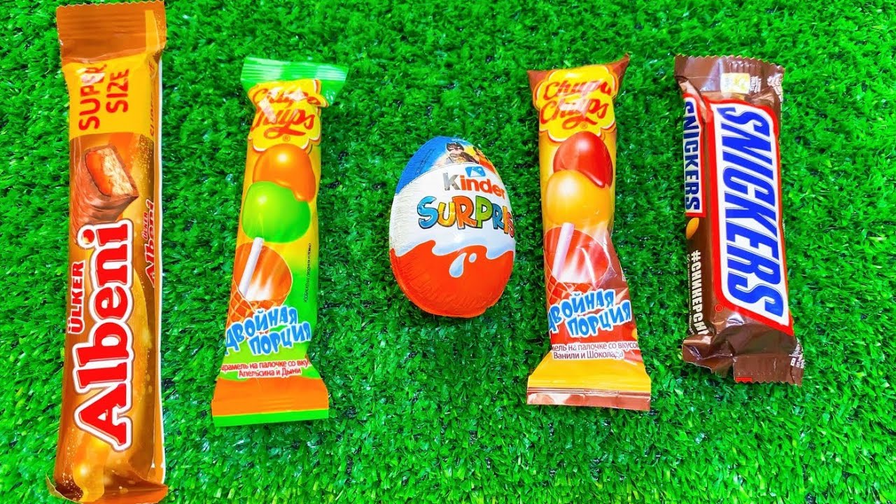 Satisfying ASMR Most Popular Candys Unboxing | Kinder Double ChupaChups