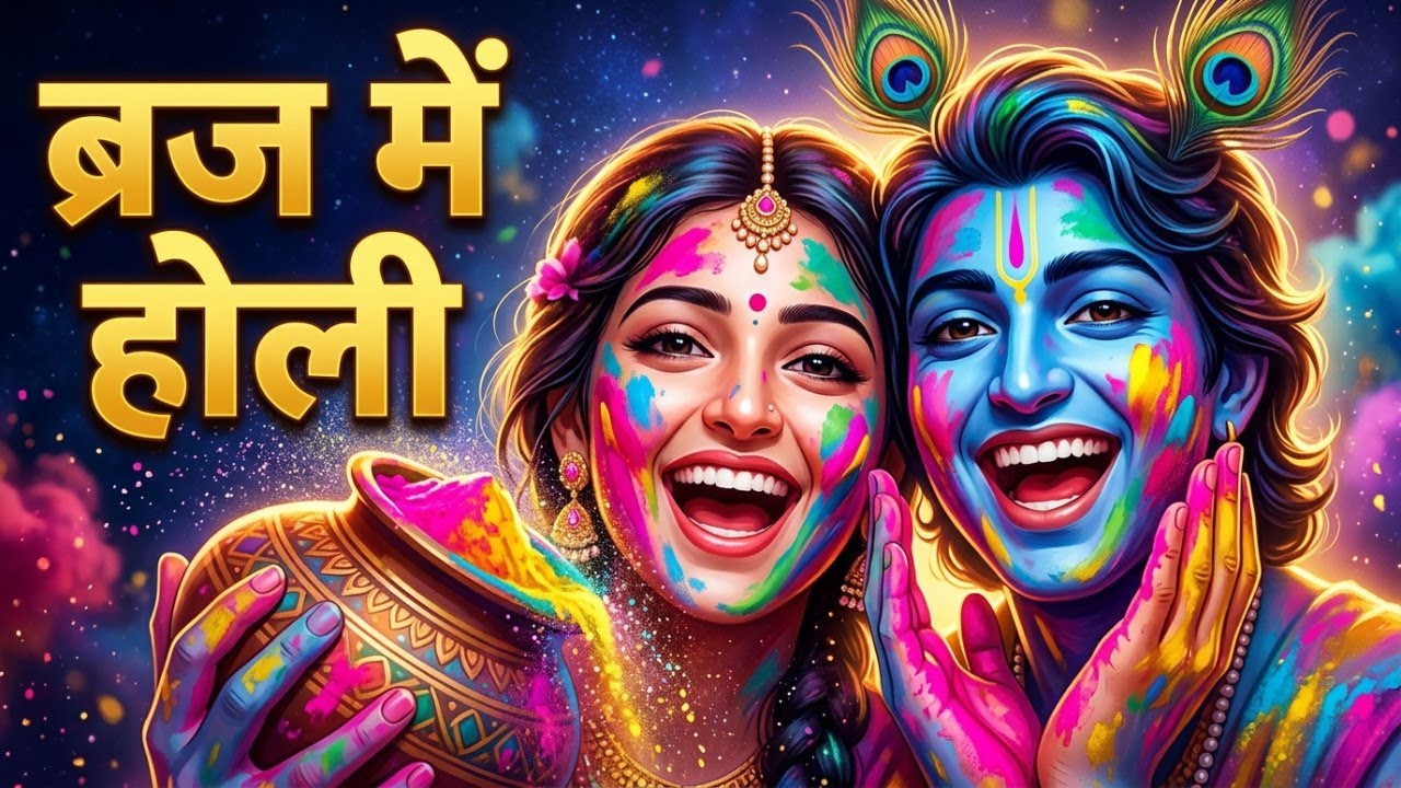 Radha Krishna Holi 2026| आज ब्रज में होली रे रसिया | Superhit song| #holi  #krishna #bhajan