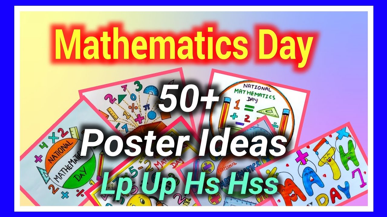 National Mathematics Day Drawing Ideas, National Mathematics Day Poster Making, Ashwin's World