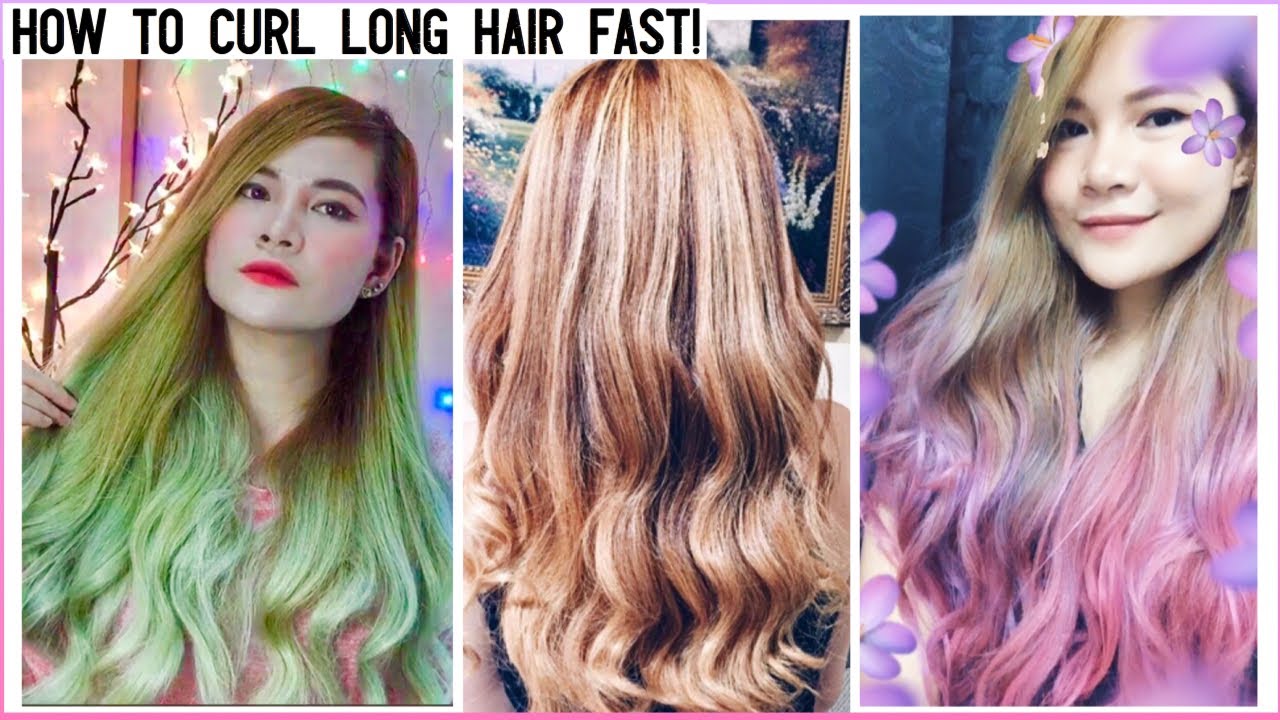 HOW TO CURL YOUR LONG HAIR FAST! | #PONYTAIL CURLING TRICK (#HAIRHACKS)