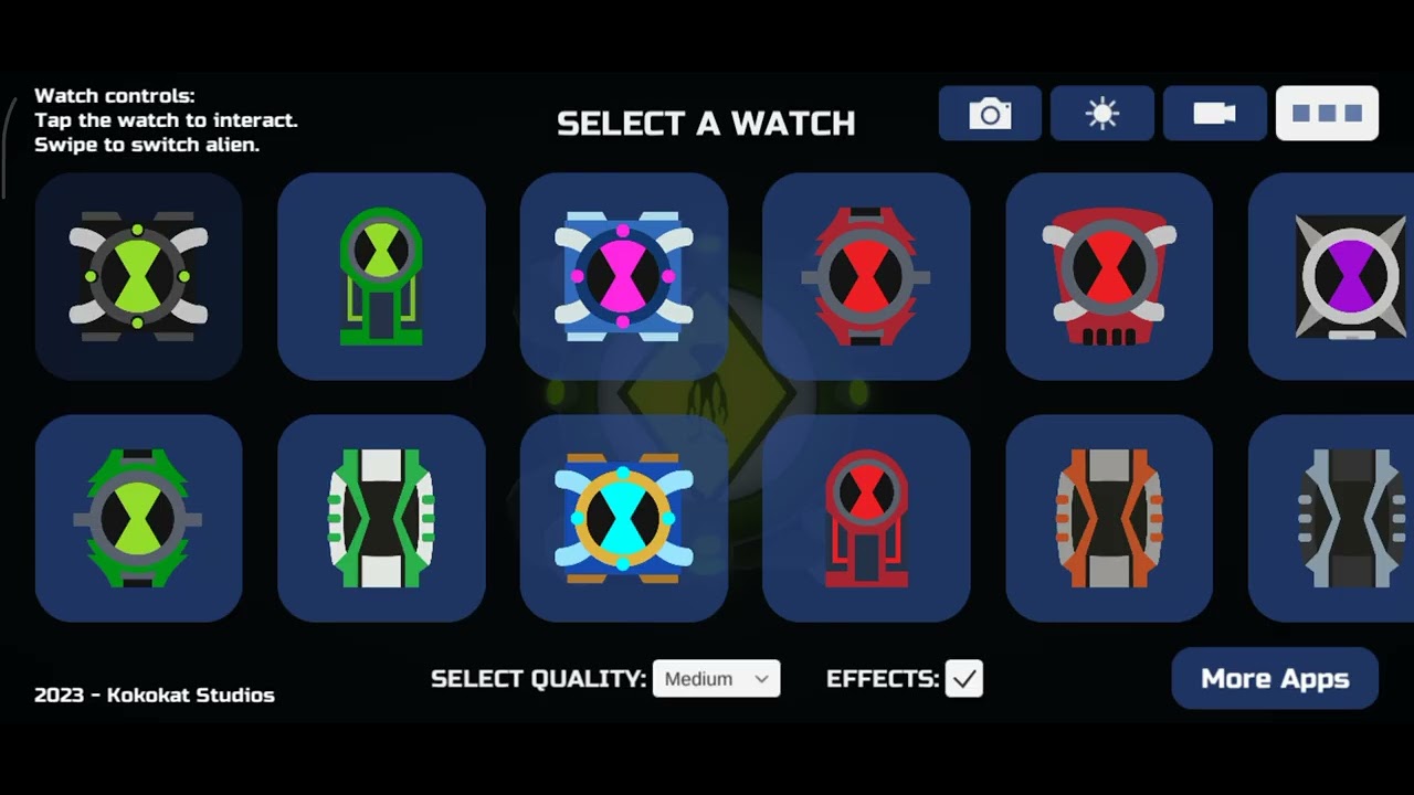 All codes in all Omnitrix | omni watch 3d