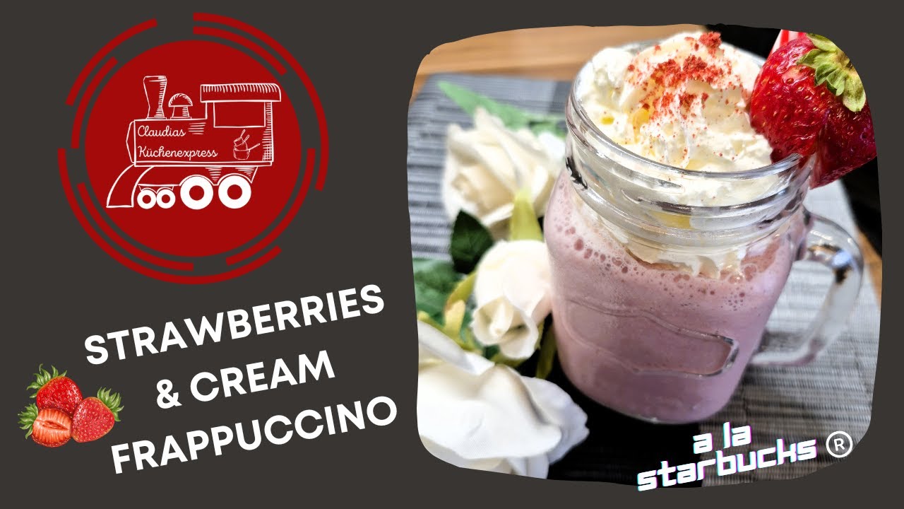 🍓🍓🍓 STRAWBERRIES & CREAM Frappuccino a la Starbucks®